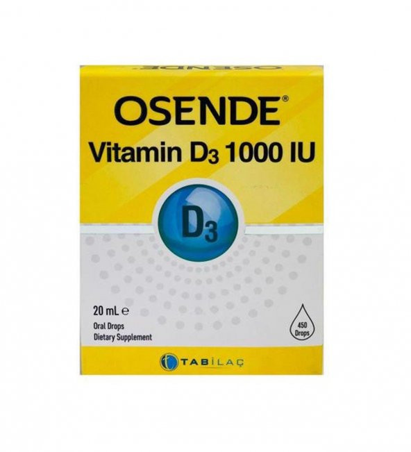 Osende Vitamin D3 Damla 20 ml ürün görseli