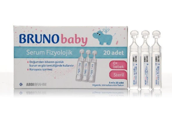 BRUNO Baby Serum Fizyolojik Damla 5 Ml X 20 Adet