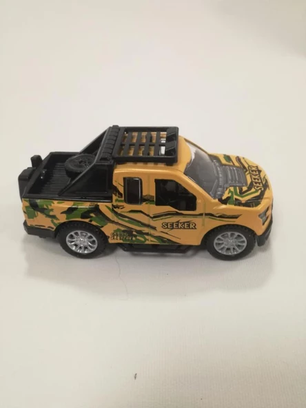 Fast Racer High Simulation Metal Çek Bırak Askeri Araba K137A25K - 5
