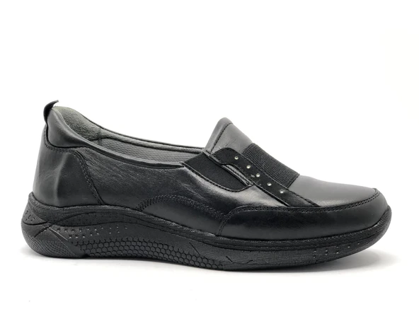 Marka 76 Hakiki Deri Ortapedik Casual Kadın Babet - Resim 13