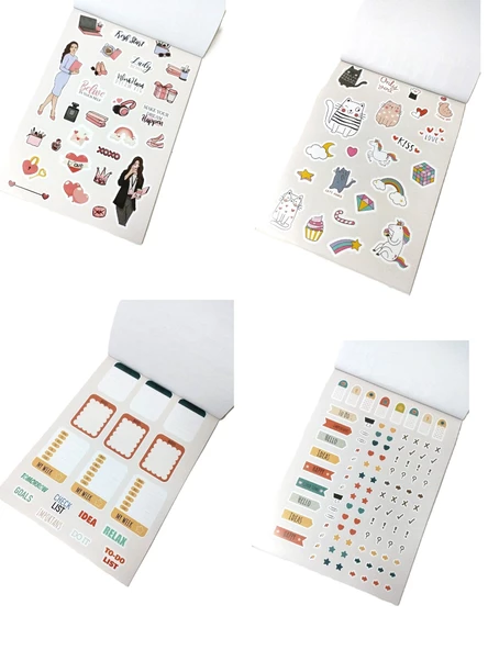Hayal Sepeti DIY Sticker Book Sticker Kitabı Soft Edition 24x17cm  600+ - 4