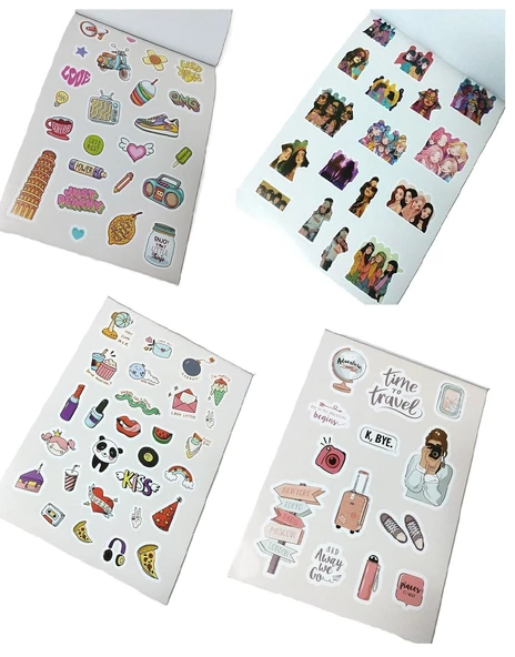 Hayal Sepeti DIY Sticker Book Sticker Kitabı Soft Edition 24x17cm  600+ - 5