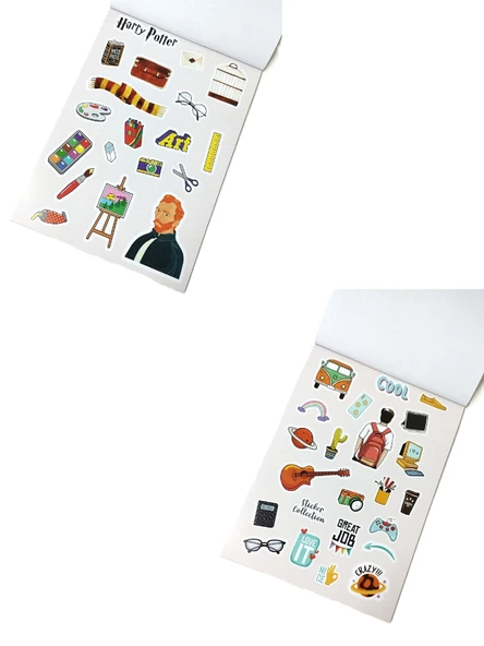 Hayal Sepeti DIY Sticker Book Sticker Kitabı Soft Edition 24x17cm  600+ - 3