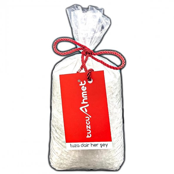 Tuzcu Ahmet 1 Kg İri Kaneli Kristal Kaya Tuzu Kırmızı Etiket