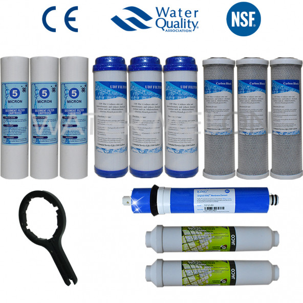 Su Arıtma Cihazı Filtresi Çift Karbonlu Ekonomik Paket (NSF Onaylı Membran Seçenekli)