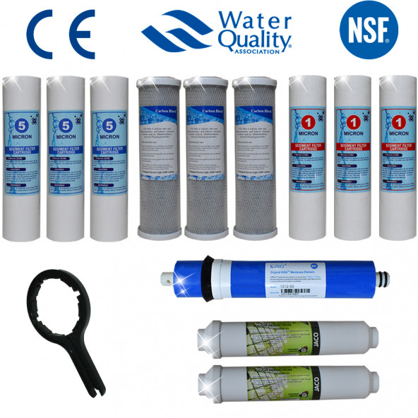 Su Arıtma Cihazı Filtresi Açık Kasa Uyumlu Ekonomik Paket (NSF Onaylı Membran Seçenekli)