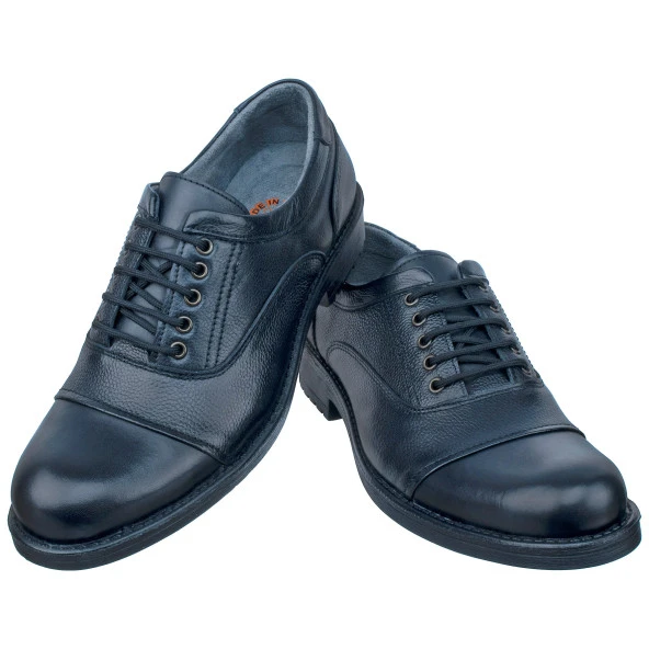 Siyah Dikiş Detaylı Bağcıklı Klasik Erkek Ayakkabı