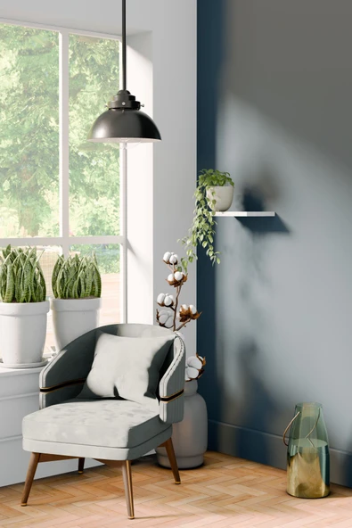 yankı-byeg 20 Cm Mat Beyaz Mdf Uçan Duvar Rafı Gizli Bağlantı Çiçeklik ürün görseli