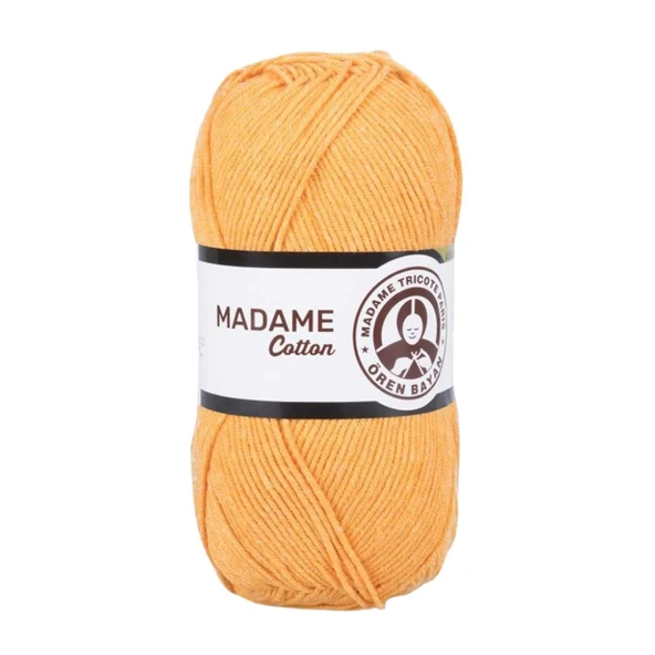 Ören Bayan Madame Cotton Örgü İpi - Turuncu - 1 Adet - ( Renk Kodu :  007 ) ürün görseli 1