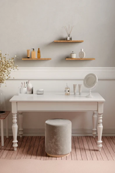 yankı-byeg 30 Cm 3lü Safir Meşe Mdf Uçan Duvar Rafı Gizli Bağlantı Kitaplık ürün görseli