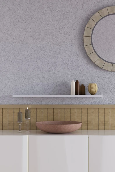 yankı-byeg 70 Cm Mat Beyaz Mdf Uçan Duvar Rafı Gizli Bağlantı Kitaplık ürün görseli