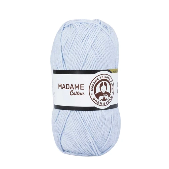 Ören Bayan Madame Cotton Örgü İpi - Bebe Mavi - 1 Adet - ( Renk Kodu : 031 ) ürün görseli 1