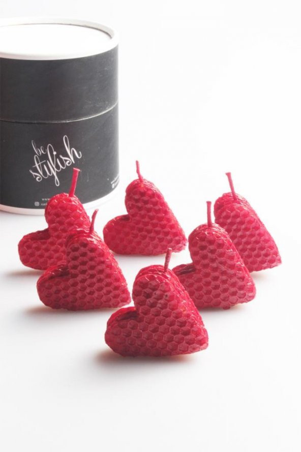 Zariass Balmumu Kutulu Kalp Tealight 6 lı - Resim 2