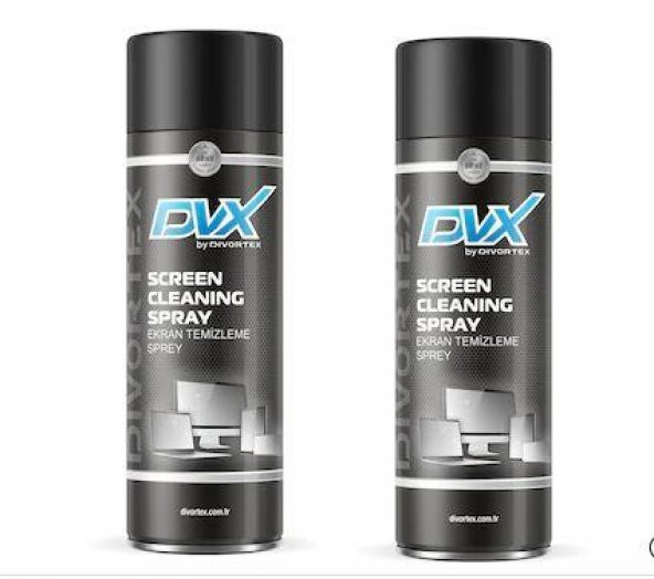 Divortex LCD, TFT, LED, Plazma Ekran Temizleme Spreyi 2 x 400 ml.