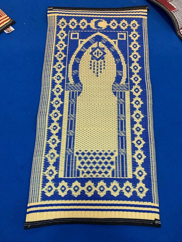 Plastik Hasır Seccade Tek Kişilik Hasır Kilim 60x120 Ebat - 2
