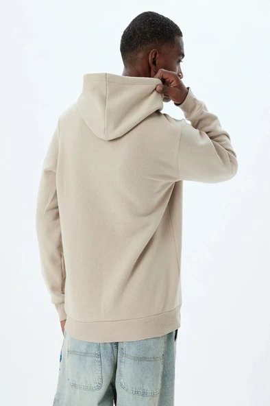 Koton Kapşonlu Sweatshirt Basic Pamuk Karışımlı - Resim 4
