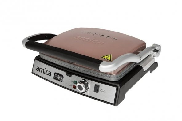 Arnica GH26244 Tostit Maxi Granit Izgaralı Tost Makinesi - Rose - 2