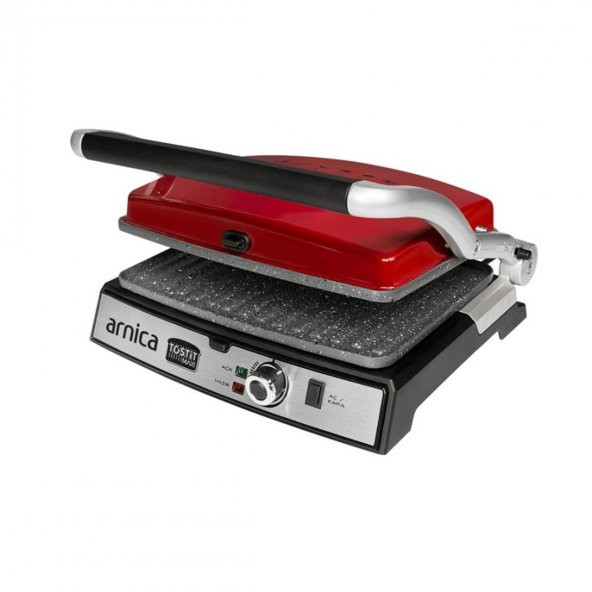 Arnica GH26243 Tostit Maxi Granit Izgaralı Tost Makinesi - Kırmızı - 3