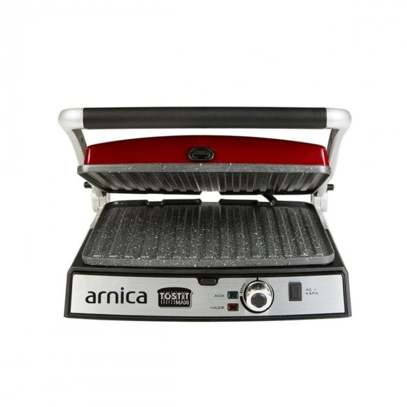 Arnica GH26243 Tostit Maxi Granit Izgaralı Tost Makinesi - Kırmızı - 4