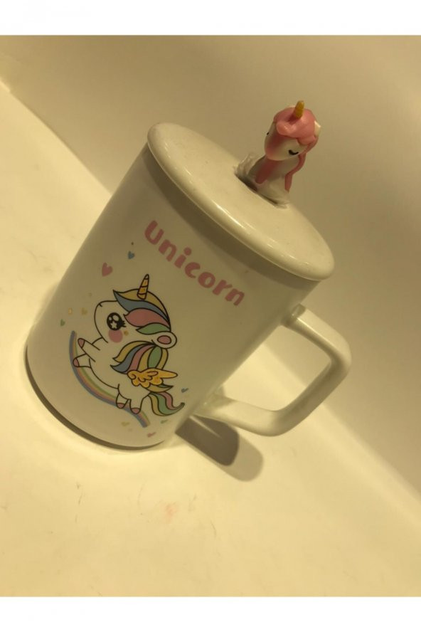 Unicorn Özel Kaşıklı Kupa Bardak