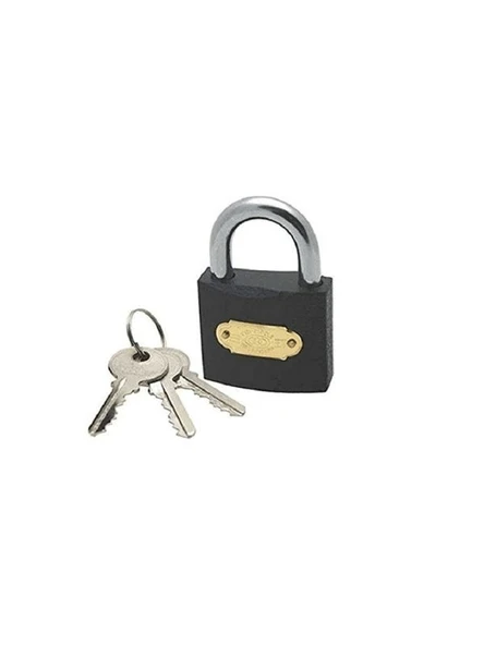 GRİ ASMA KİLİT 32 mm ürün görseli