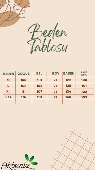 Akbeniz Erkek Penye Uzun Kol Pijama Takımı 6860 Ekru - 7