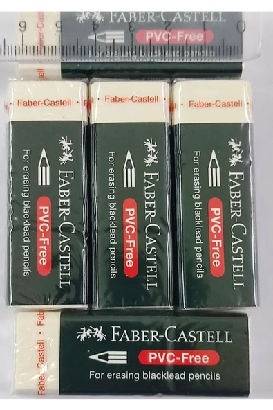 Silgi-faber-castell Büyük Boy Beyaz Silgi-5 Adet - 4
