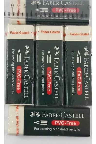 Silgi-faber-castell Büyük Boy Beyaz Silgi-5 Adet - 6