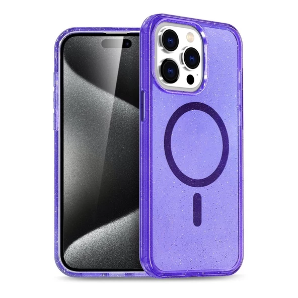 iPhone 16 Pro Max Uyumlu Glow Magsafe Kamera Korumalı Kılıf