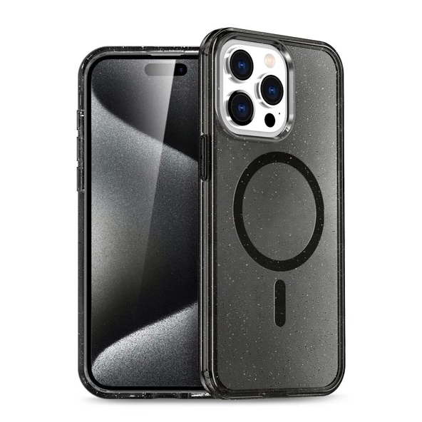 iPhone 16 Pro Max Uyumlu Glow Magsafe Kamera Korumalı Kılıf - Resim 3