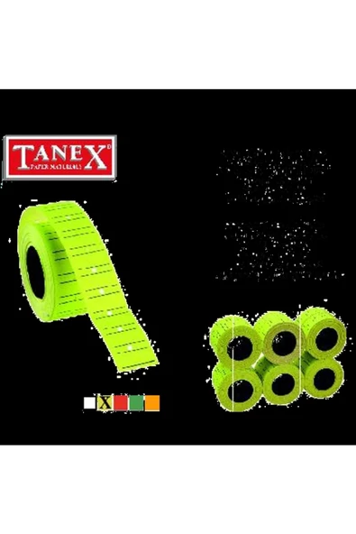TANEX ÇİZGİLİ SARI  FİYAT ETİKETİ 800 AD