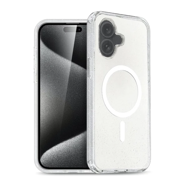 iPhone 16 Uyumlu Glow Magsafe Kamera Korumalı Kılıf
