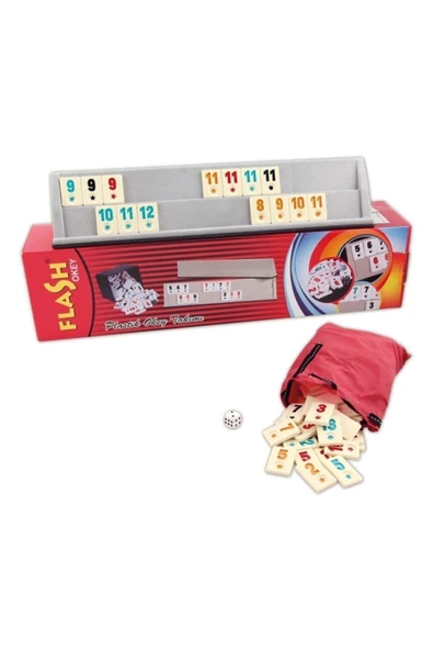 Star Lüx Plastik Okey Flash Okey 1. Kalite Plastik Okey Istaka 43 Cm Ev - Piknik Plastik Okey Takımı - 4