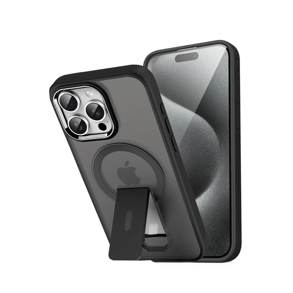 iPhone 16 Pro Uyumlu Tork Magsafe Standlı Toz Geçirmez Ultra Koruma Kılıf - 4