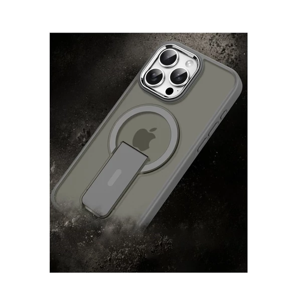 iPhone 16 Pro Uyumlu Tork Magsafe Standlı Toz Geçirmez Ultra Koruma Kılıf - 5