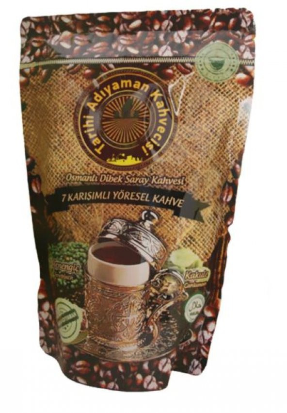 Tarihi Adıyaman Kahvecisi Kakuleli Osmanlı Dibek Saray Kahvesi 500 G - 1