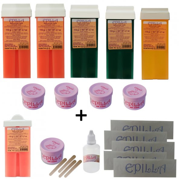 Epilla Roll-On Sir Ağda Kartuşu ,Kartuş Ağda 110 ml-Artı Set