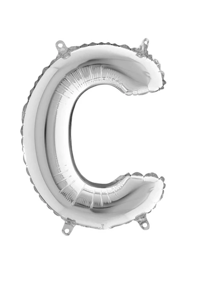 Folyo Balon Harf 75cm Gümüş - 5