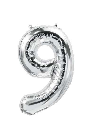 Folyo Balon Sayı 75cm Gümüş - 10