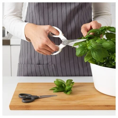 IKEA MARKBART MUTFAK MAKASI GRİ BEYAZ 2 PARÇA - 2