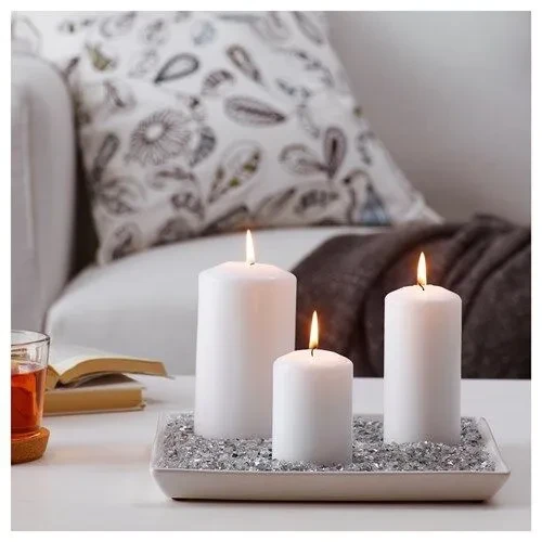 IKEA Kulört Dekoratif Kırma Cam Taş Beyaz Dekorasyon - 2