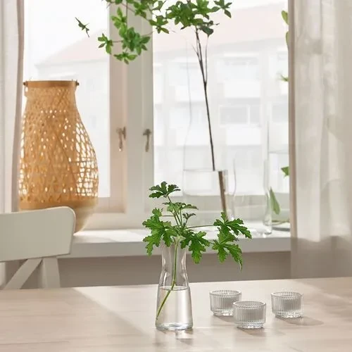 IKEA Tıdvatten Dekoratif 15 Cm Cam Vazo - Resim 2