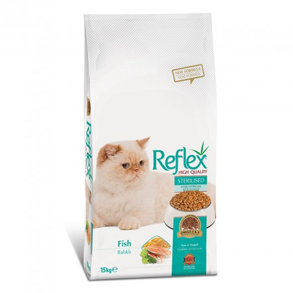 Reflex Sterilised Kısırlaştırılmış Balıklı Kedi Maması 15 Kg