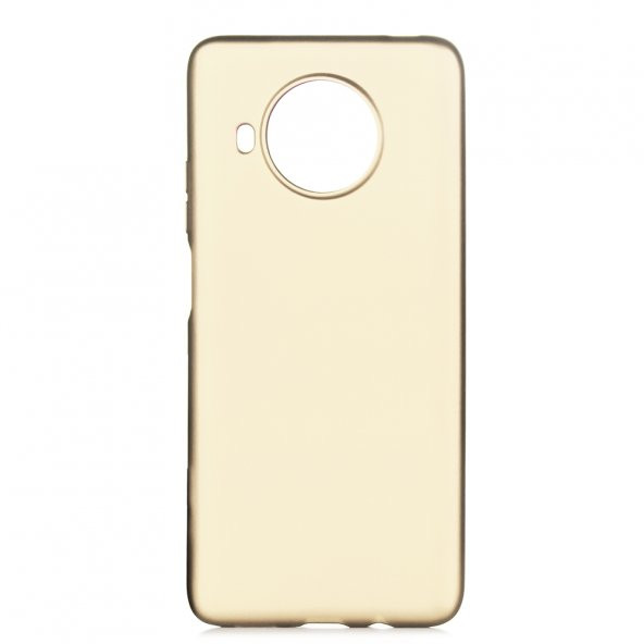 KNY Xiaomi Mi 10T Lite Kılıf Ultra İnce Mat Silikon Gold