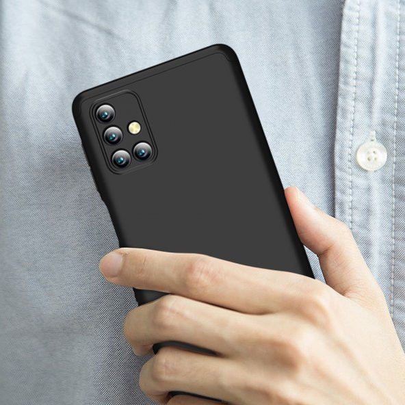 KNY Samsung Galaxy M31S Kılıf 3 Parça 360 Zore Ays Kapak Kırmızı - 3