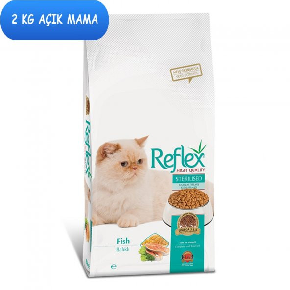 Reflex Sterilised Kısırlaştırılmış Balıklı Kedi Maması 2 Kg AÇIK