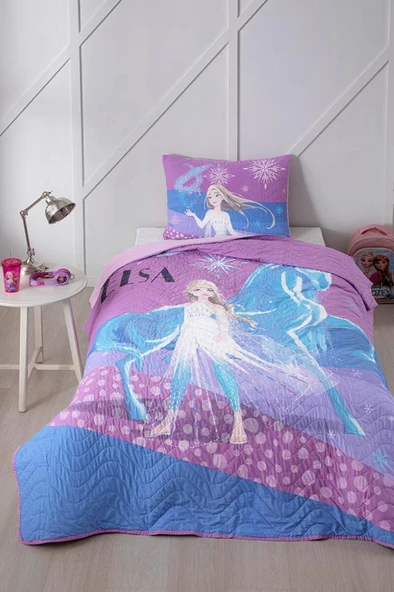 Özdilek Frozen Snow Queen Tek Kişilik Disney Lisanslı Çocuk Yatak Örtüsü 160x230 cm