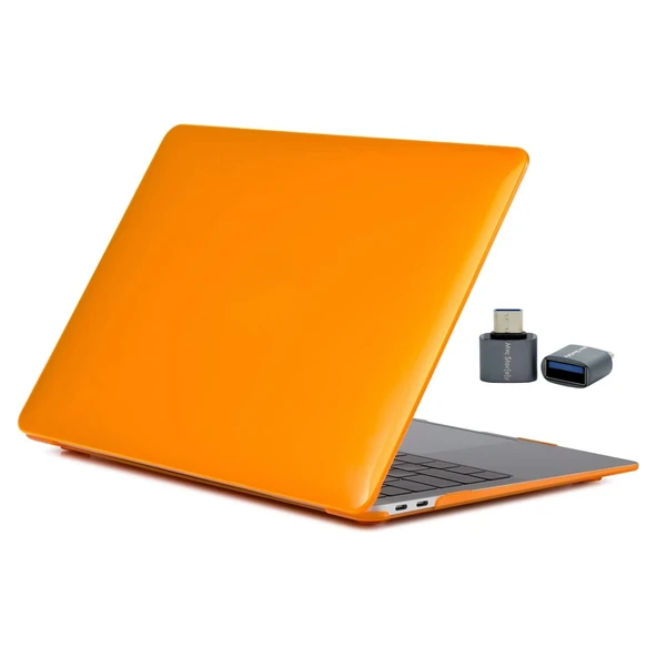 MacBook Pro 13 M1-M2 Uyumlu Kristal Parlak Sert Hard Case İnce Hafif TPU Koruyucu Kapak - Resim 7