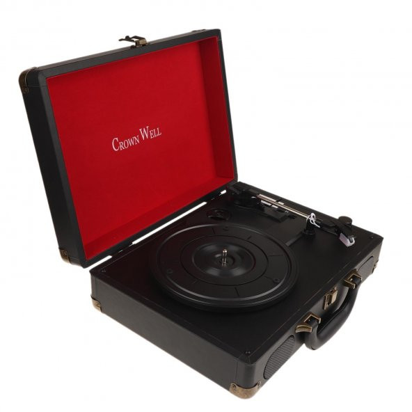 CROWN WEJL SİYAH PİKAP 33 /45 / 78 RPM