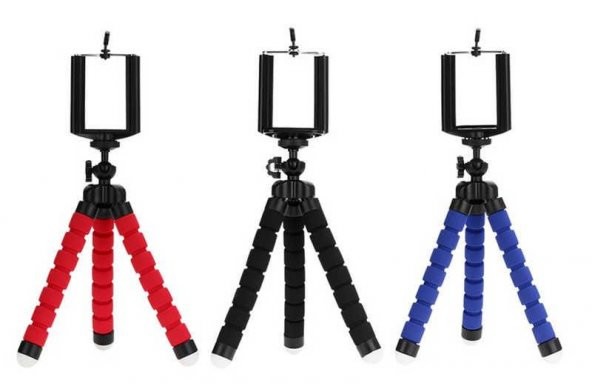 Cep Telefon Tutucu Akrobat Katlanabilir Ahtapot Tripod Stand Sünger Ayaklı TR-4 - 1